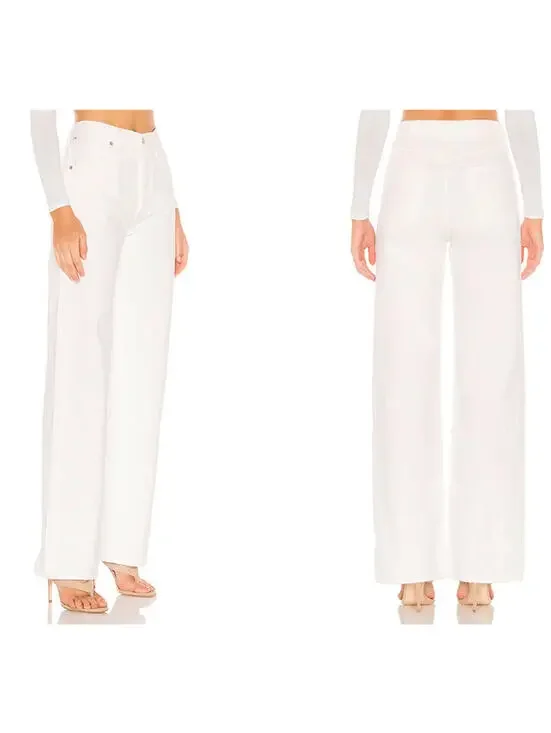 Citizens Of Humanity Annina Trouser Jeans Soft White Size 33 NWT $228msrp - Picture 4 of 14